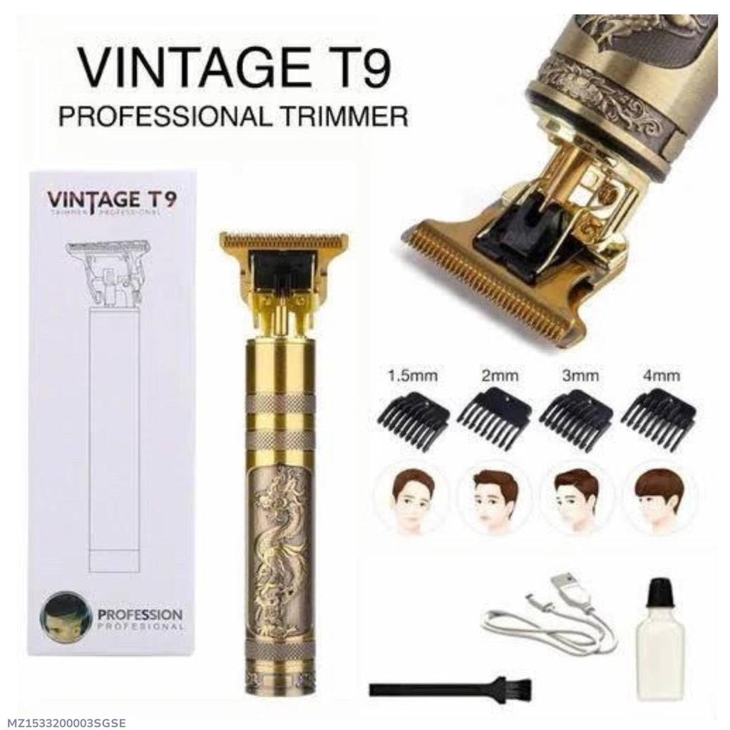 Vintage T9 Hair TrimmerElectricUSB Charging Beard Trimmer